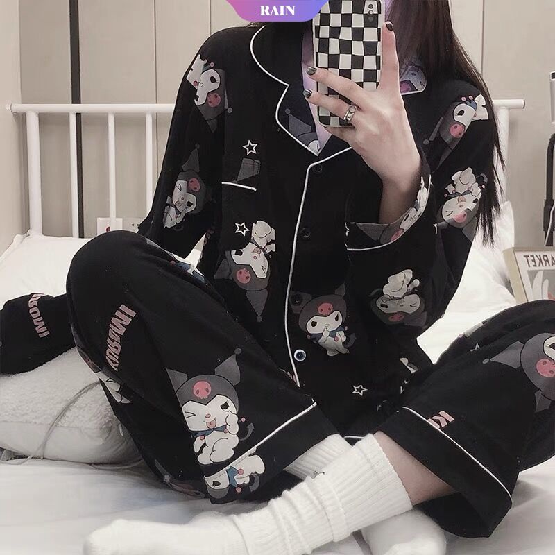 Pijama de dos piezas manga larga estampado para Mujer MICKEY MOUSE