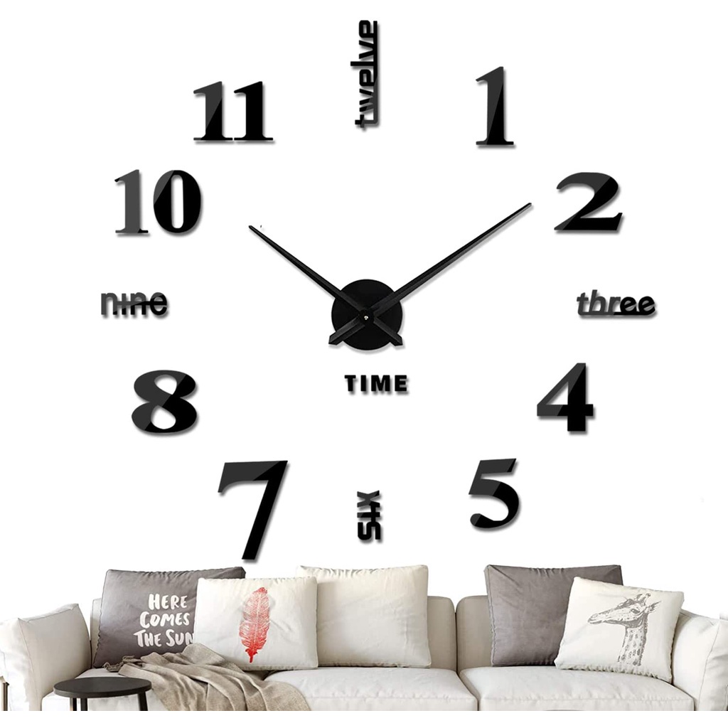 Reloj de Pared Moderno 3D Grande Para Decoraciones de Hogar Reloj de Pared  NUEVO