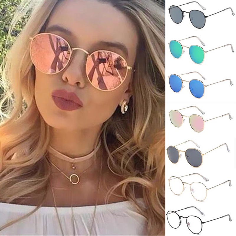 Gafas de sol ovaladas redondas Sexy colorido Unisex Vintage hombres mujeres  famosa marca diseñador moda conducción pesca sol Glases UV400 gafas de sol  Retro masculino femenino para mujeres hombres gafas