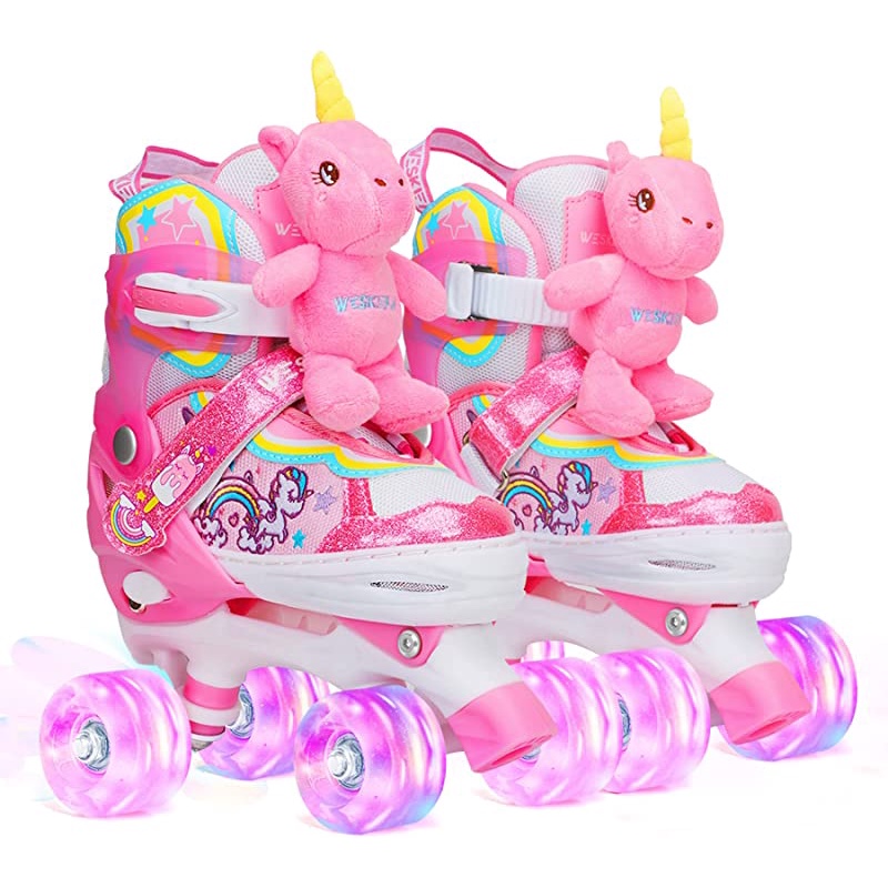 Muñeca De Unicornio Niños Patines Para Niñas Quad Zapatos De