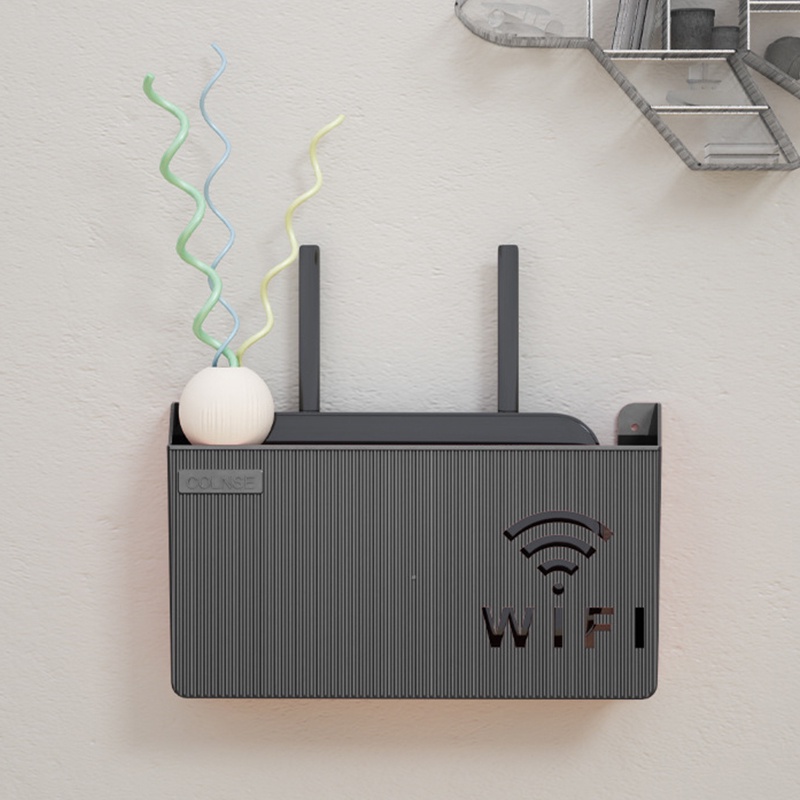 Router Wifi Estante Caja Estante Almacenamiento Pared Cable Inalámbrico  Decoración del Hogar