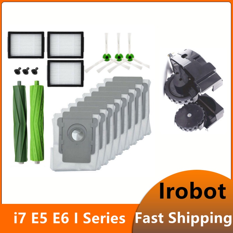 Per iRobot Roomba i7 i7 i6 i8 i3 Plus E5 E7 E & I Series filtro Hepa spazzola laterale spazzola principale accessori di ricambio per aspirapolvere  6