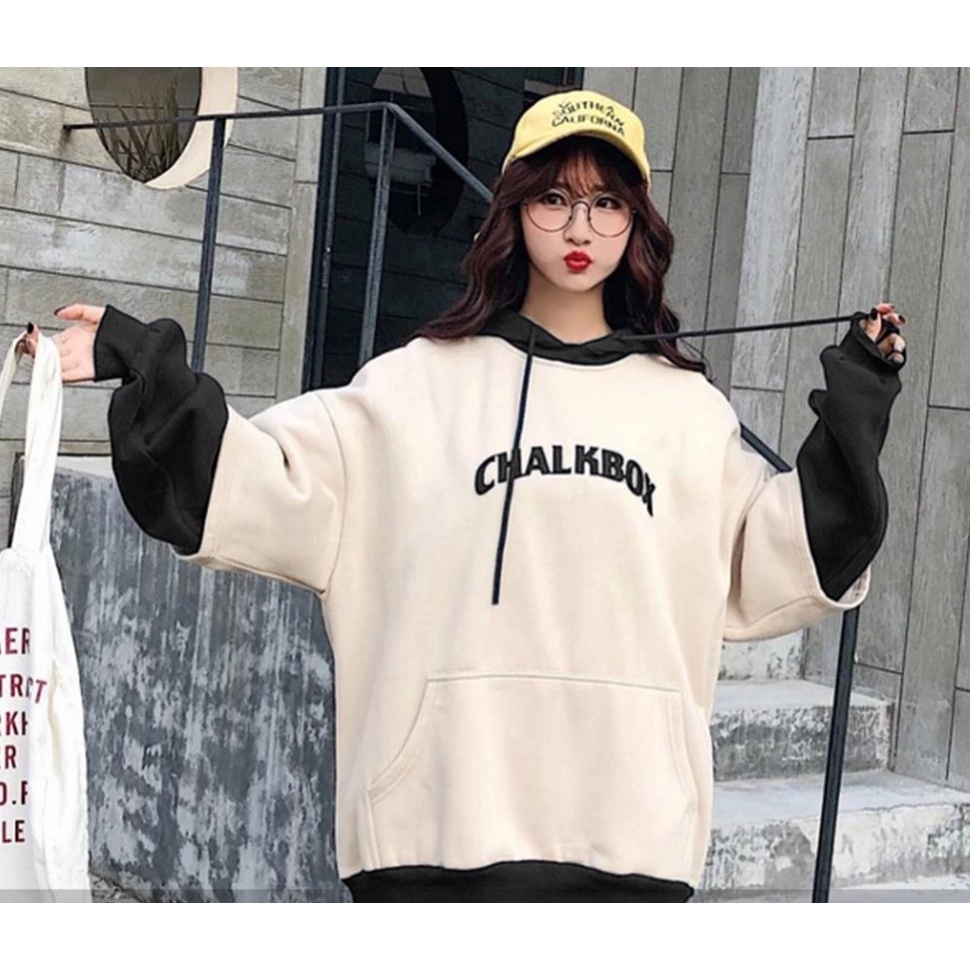 Chalkbox sudadera con capucha suéter Oversize hombres mujeres más reciente  ropa de abrigo traje Casual de moda Kece estilo coreano