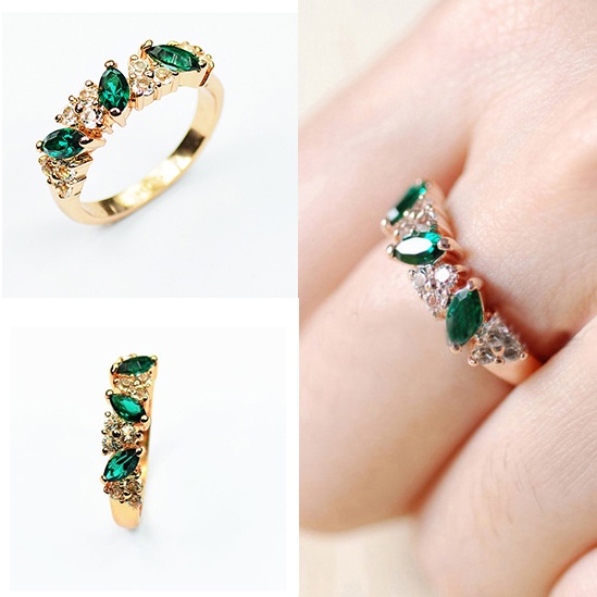 55 Quilates Peridoto Natural Panchdhatu Anillo Para Mujer De