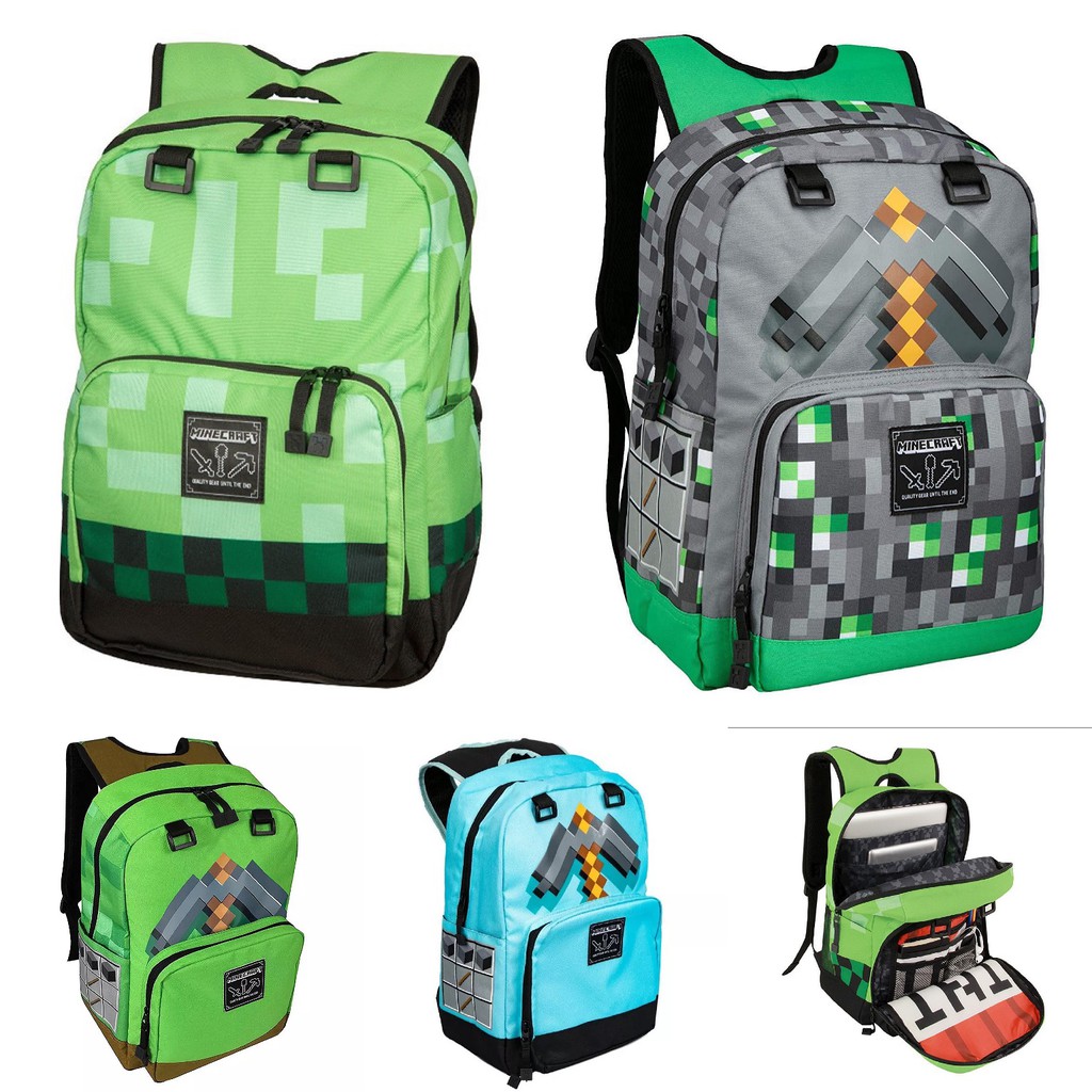 MOCHILA JUVENIL MINECRAFT PATTERN