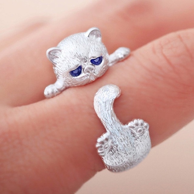 Anillos con forma de gato sale