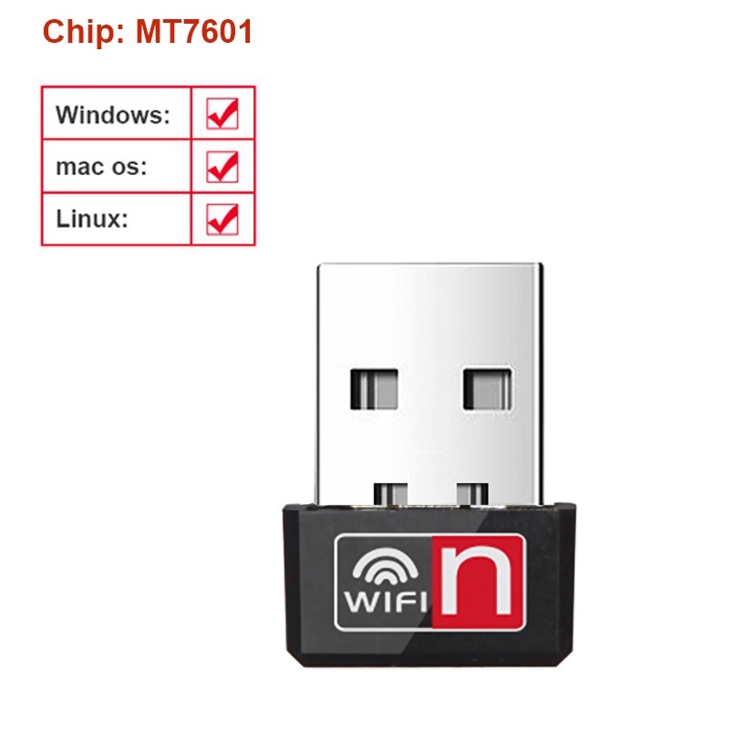 Adaptador WIFI USB Antena para PC