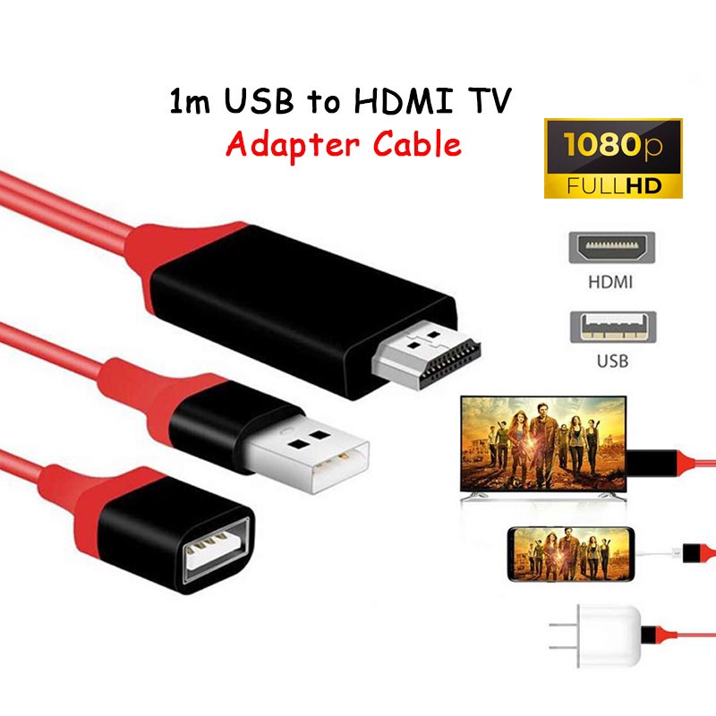 Adaptador de cable de datos de televisión Micro-usb a Hdmi Salida