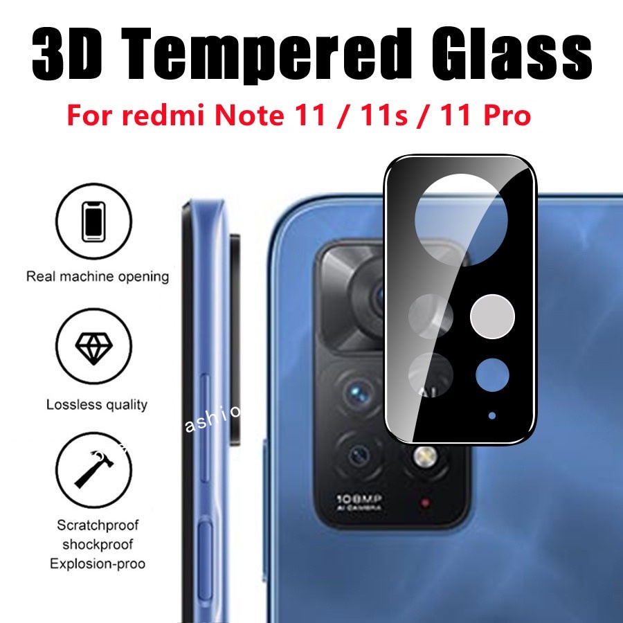 三维 Protector De Lente De Cámara Para Xiaomi Redmi Note 11 Pro 11s 10 10s 4G  5G Note11 Película Protectora De Vidrio Templado