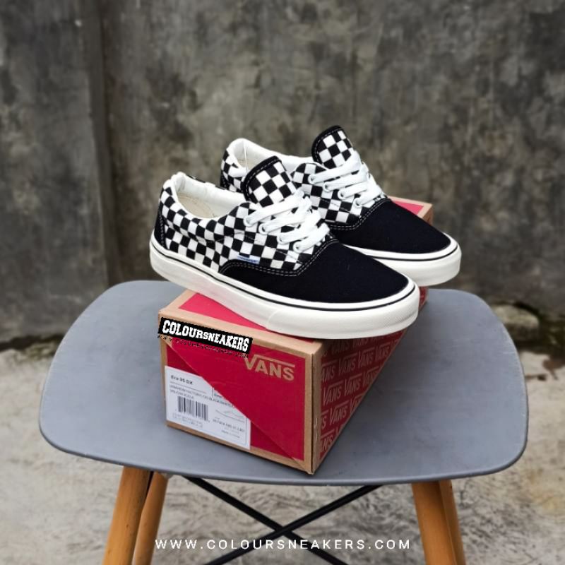 Vans Era Dx Anaheim Factory Og zapatillas negro Checkerboard Shopee Colombia