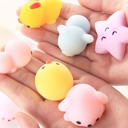 LINGFAN Brinquedo Fofinho / Animais Fofinhos em Forma de Mochi