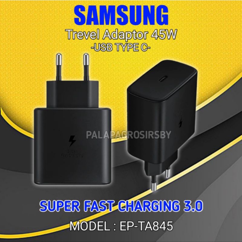 Cabeza Cargador Usb Tipo C Rápida 45w Adaptador Samsung