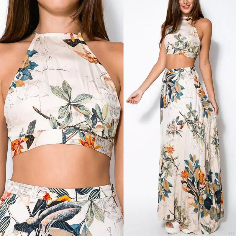 Vestido De Fiesta Bodycon Estampado Flores Para Mujer Largo Maxi Cuello Alto Shopee Colombia