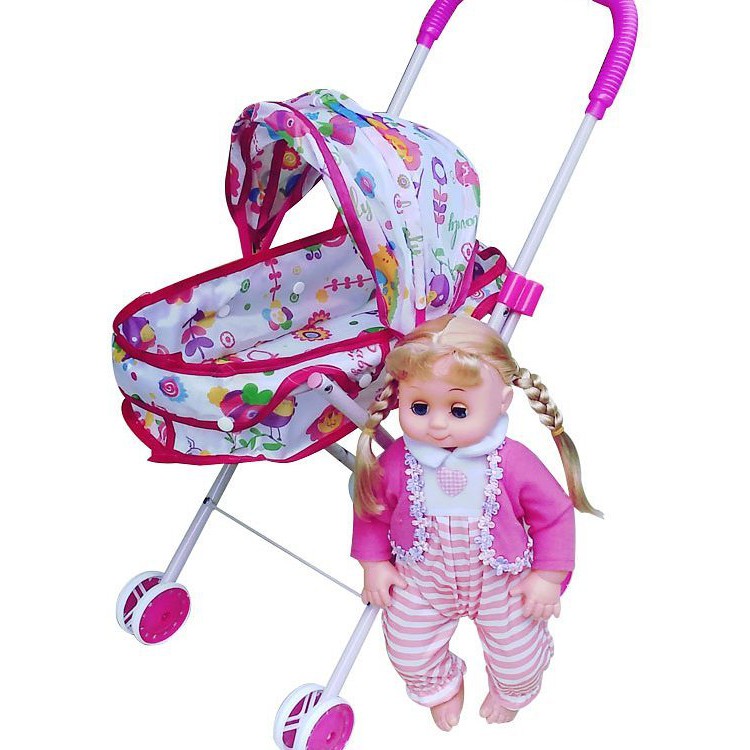 Juguete Para Cochecito De Bebe Nina Muneca Barbie Carro Empuje De Shopee Colombia