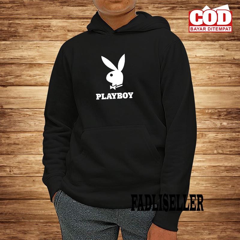 PUTIH Sudadera Con Capucha DISTRO Hombres Y Mujeres PLAYBOY LOGO Y