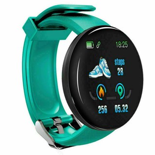 D18 Reloj Inteligente Redondo Smartwatch Mujer Impermeable Deporte Tracker  * 3CKINGDOM *