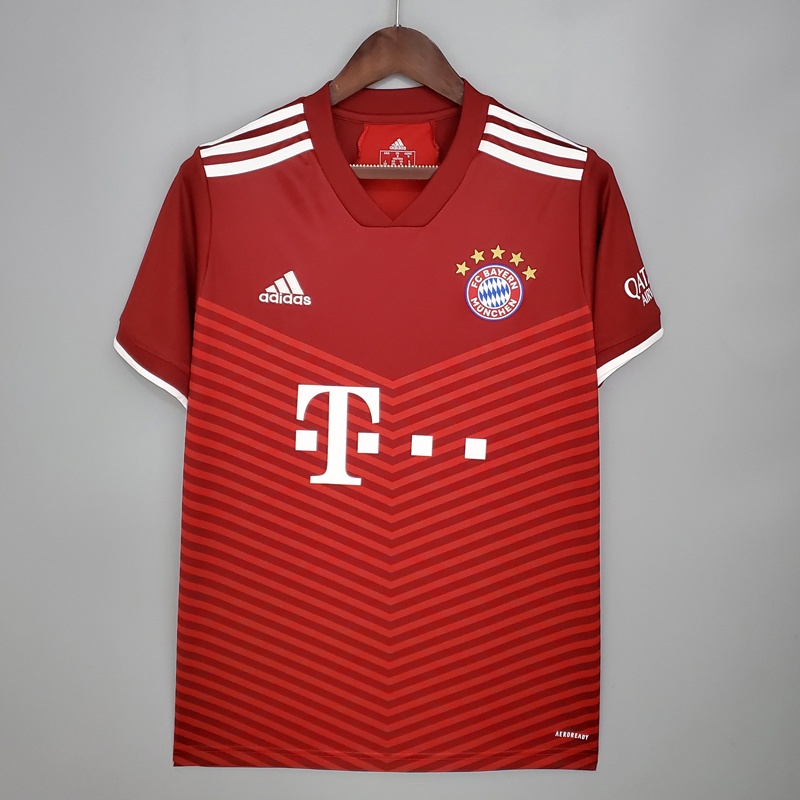 Bayern Munich Jersey 21 22 Home Kit Camisas De Futbol