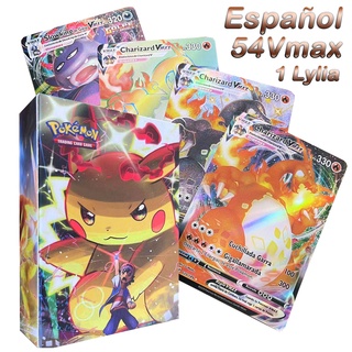 Cartas Pokemon En Español Carta Nueva Llegada VMAX Holográfico Brillante  Juego De Castellano Juguete De Los Niños