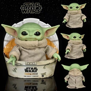 Mattel Star Wars - Juguete de peluche, figura de bebé Yoda de 11 pulgadas  de The Mandalorian, personaje de peluche coleccionable con bolsa de