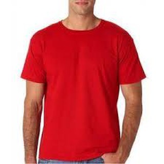 Camiseta lisa roja Shopee
