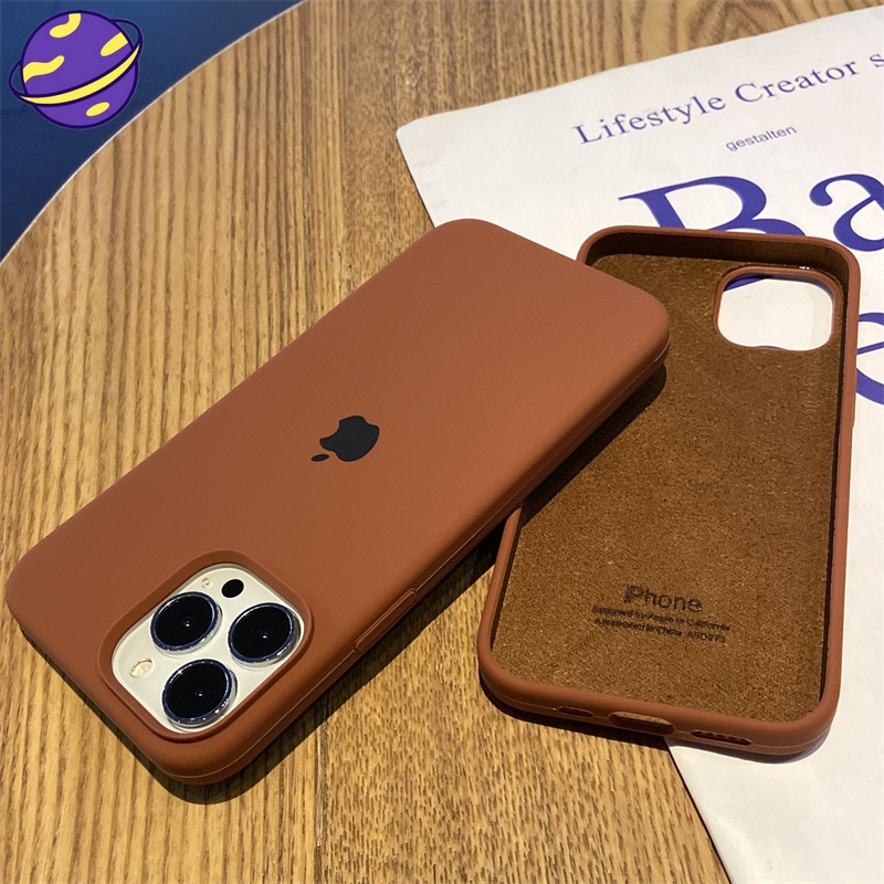 Spot Funda De Silicona Completa De Color Marr N Para Iphone Pro X Xr Xs Max S