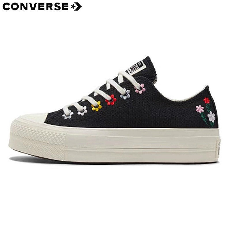 Converse flores online bordadas