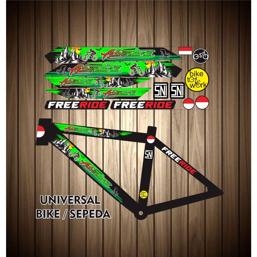 BMX Calcomanía ART LIS/pegatina de rayas para bicicletas variaciones de  bicicleta motivo UNIVERSAL/pegatina de bicicleta aventura/bicicleta motivo  pegatinas