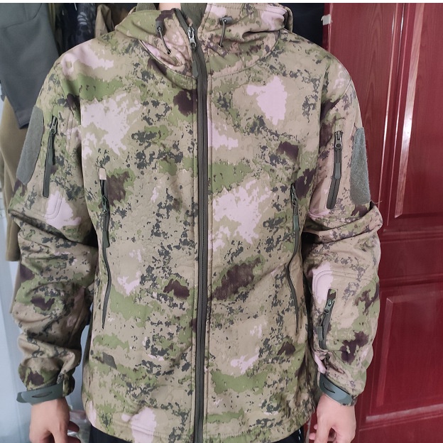 Military Shark Skin Soft Shell Jackets men Tactical Windproof