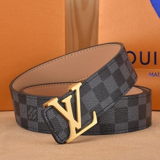 Nuevo] Cinturón LV Louis Vuitton De Piel De Vacuno Para Hombre