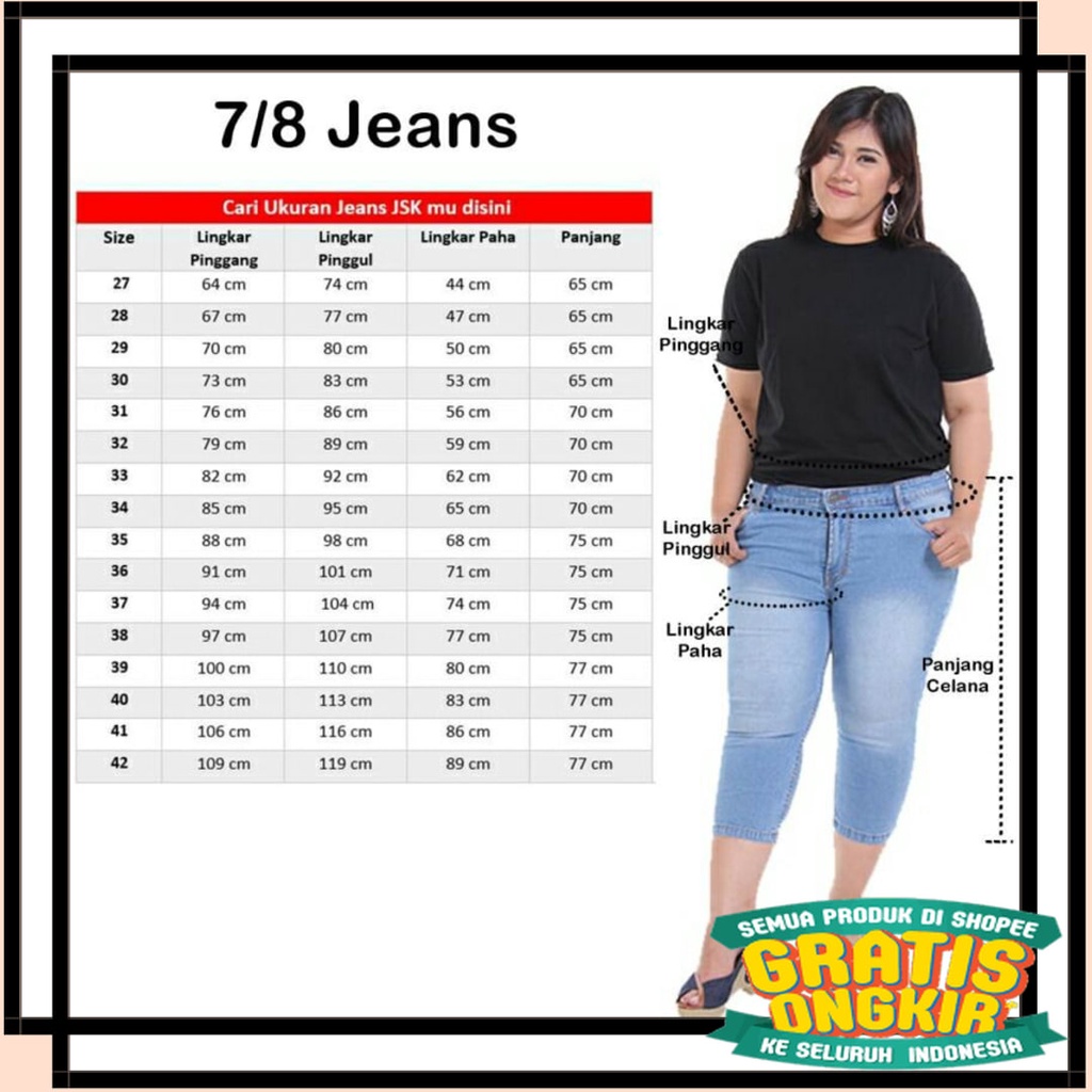 Talla de best sale pantalon mujer 7