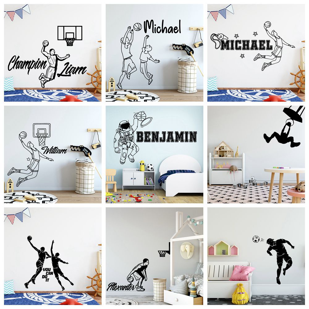 Calcomanías de pared de mariposa, calcomanía de pared con nombre  personalizado, decoración de pared de bebé, calcomanías de pared con nombre