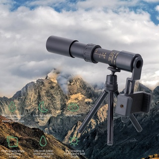 Telescopio de alta potencia, monoculares, largo alcance 10X42 monocular con  soporte para teléfono móvil y soporte