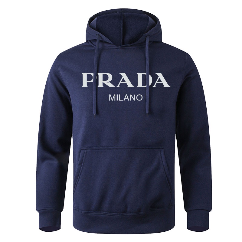 Prada Sudaderas Con Capucha Hombres Mujeres Sudadera Ropa Jersey Impresión  Casual De Manga Larga Streetwear De Moda | Shopee Colombia