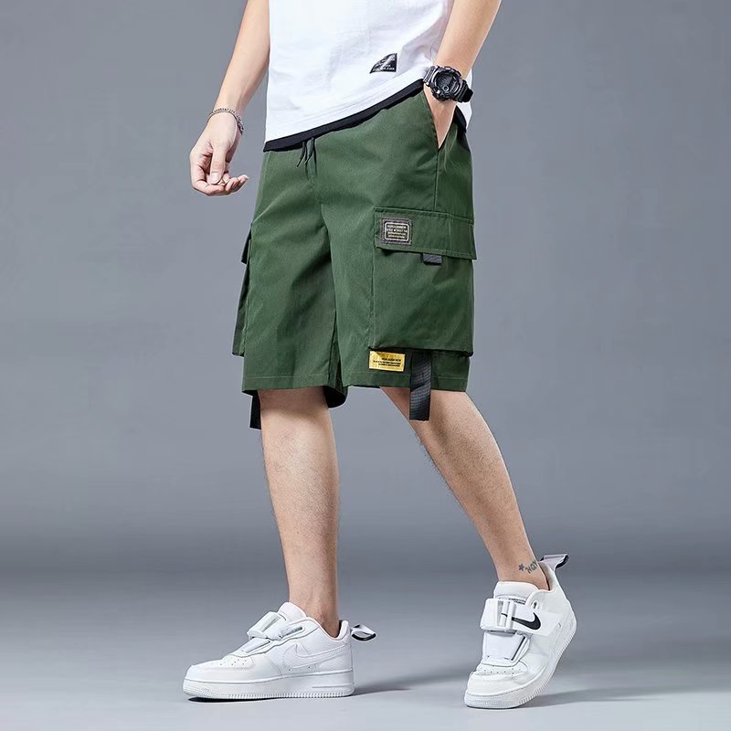 Streetwear Verano Cargo Pantalones Cortos De Los Hombres Hip Hop Moda Harajuku Ins Casul Bermuda Para Multi Bolsillo Shopee Colombia
