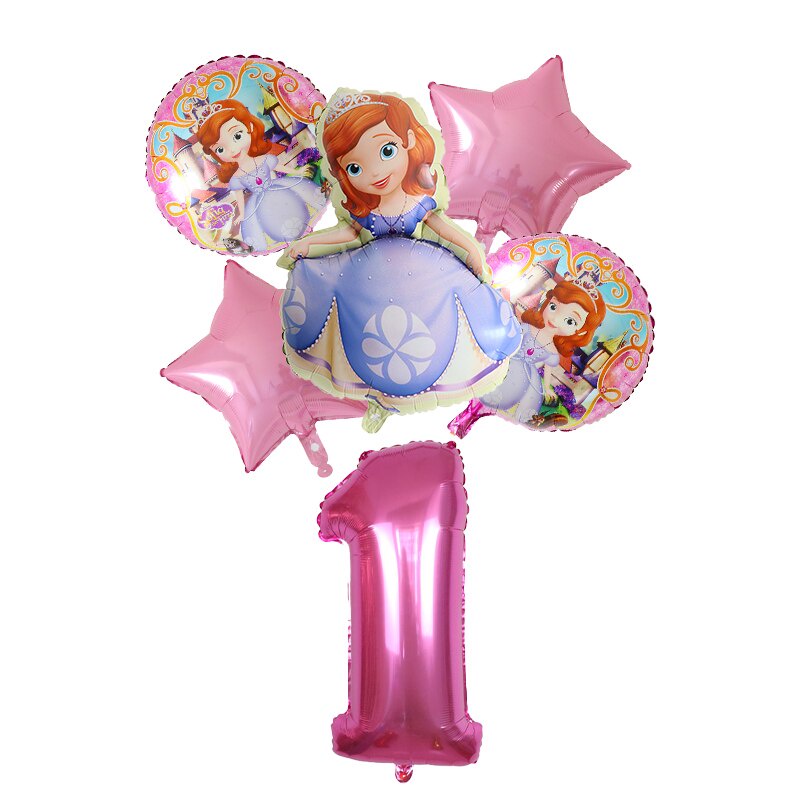 Decoraciones de fiesta de cumpleaños número 5 para niña, juego de globos  temáticos de fiesta de unicornio morado y rosa, globos grandes de helio de