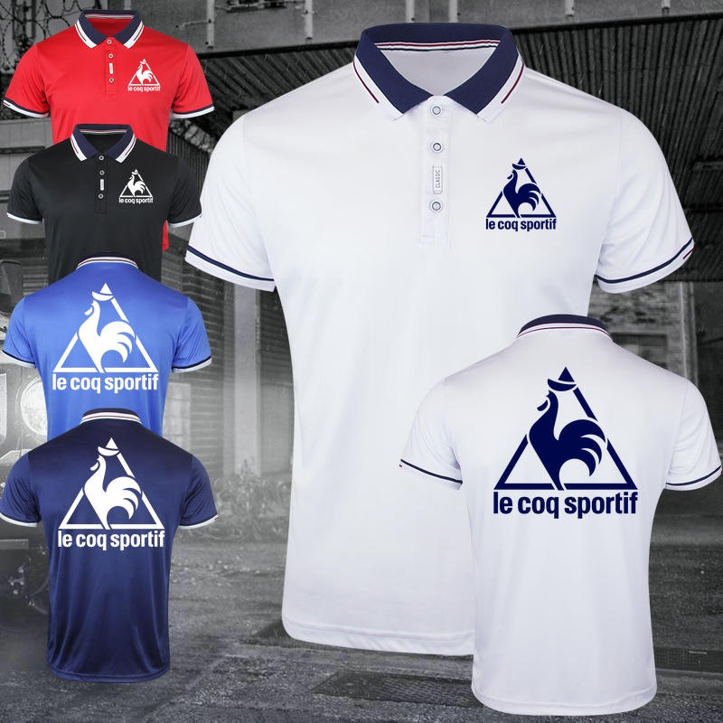 Moda De Alta Calidad Le Coq Sportif Hombres Polo Camisas Casual Golf Deportes Manga Corta Camisetas Cuello Solapa Algodon Shopee Colombia