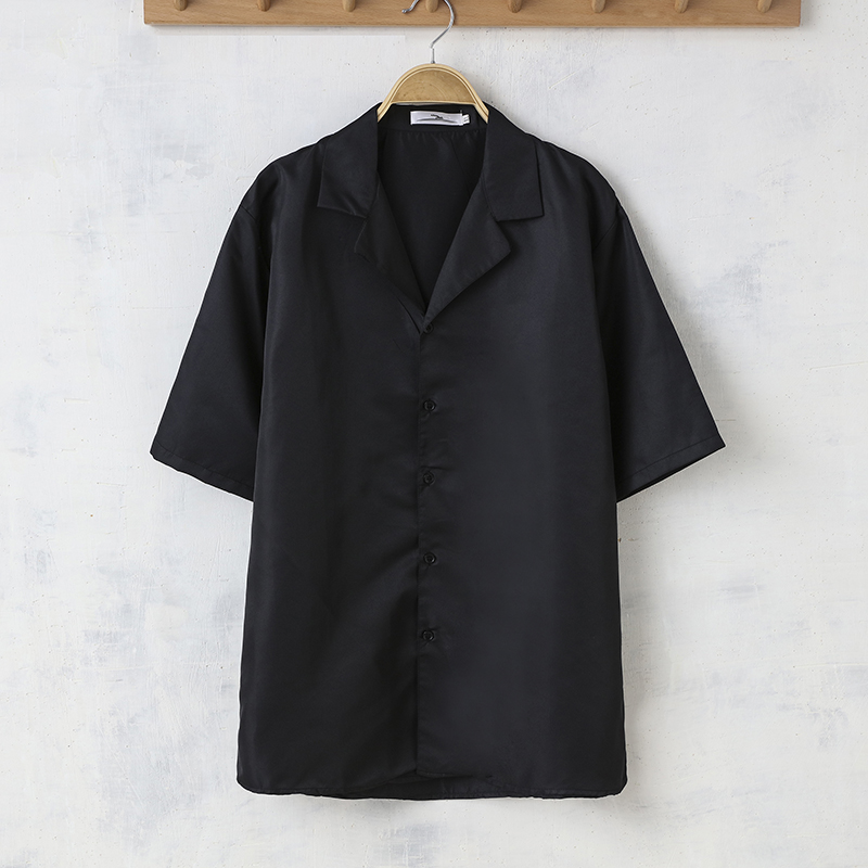 Blusa Negra Lisa Vestido Casual Para Adolescentes Camisas De Manga