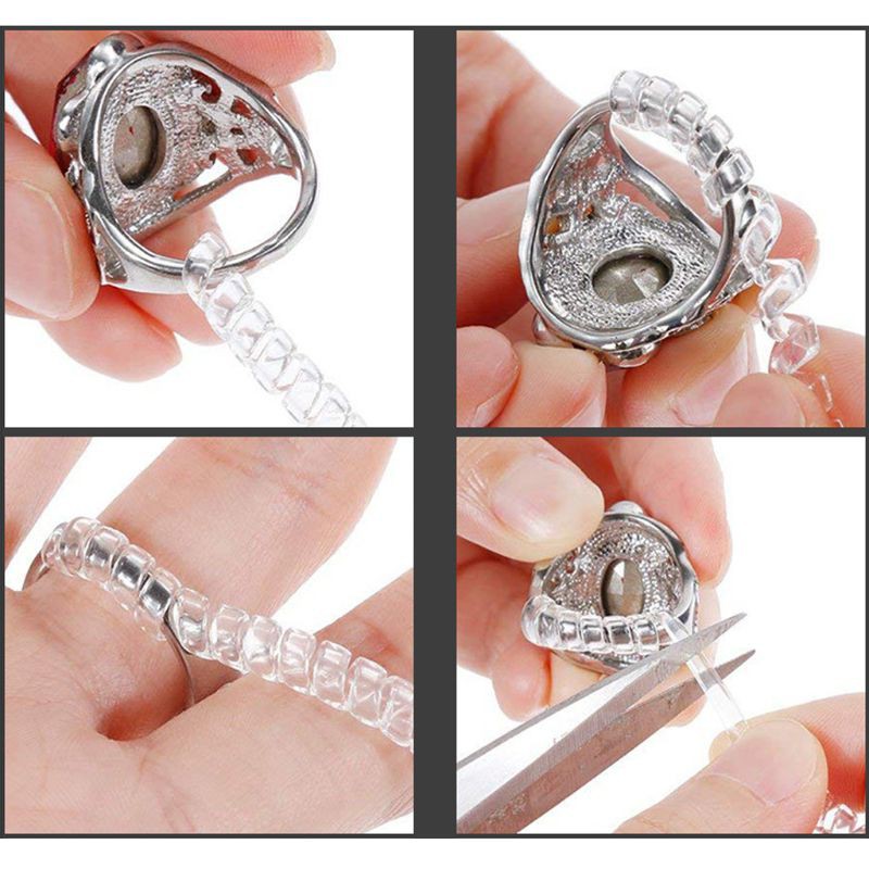 Ajustador de tamaño de anillo para anillos sueltos – Paquete de 12
