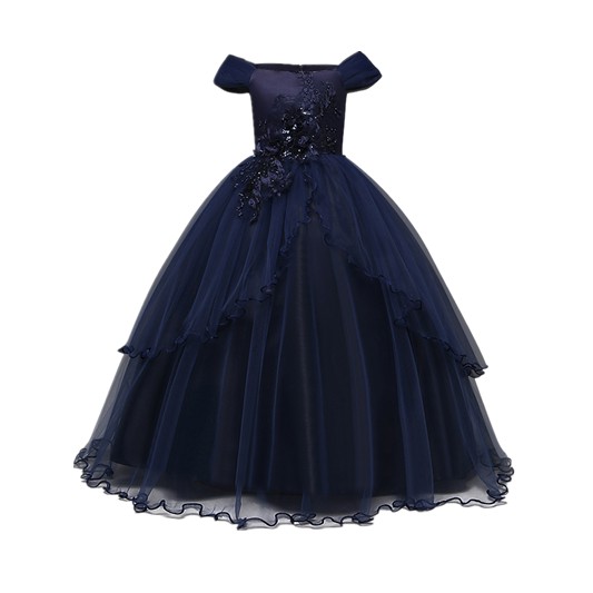 Mujer Azul Marino Vestido De Dama De Honor Correas Desmontables