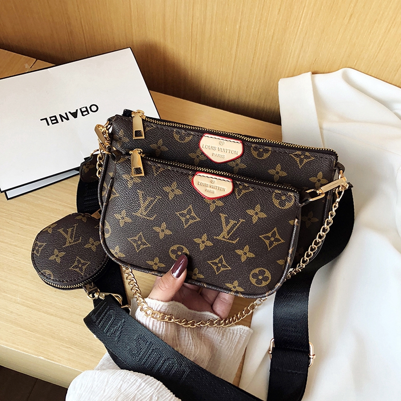 Bolsa LV Original cruzada Bolsa de hombro para mujer Bolsa de cuero en 3 colores Shopee Colombia