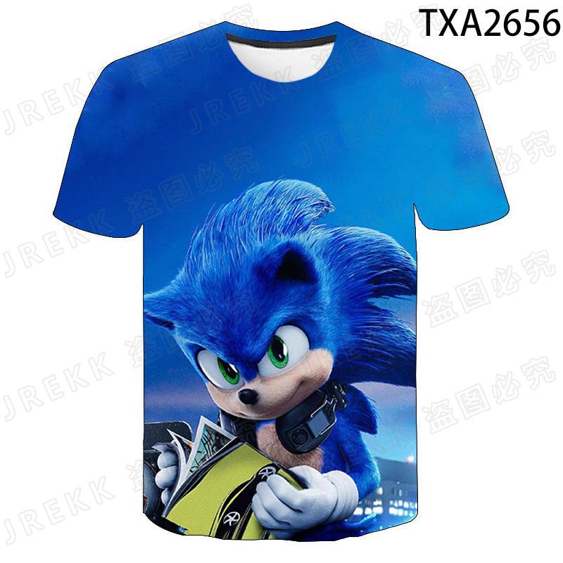 Sonic the Hedgehog Camiseta Ninos Verano Dibujos Animados 3D Impreso Ninas Streetwear Ropa Infantil Bebe Shopee Colombia