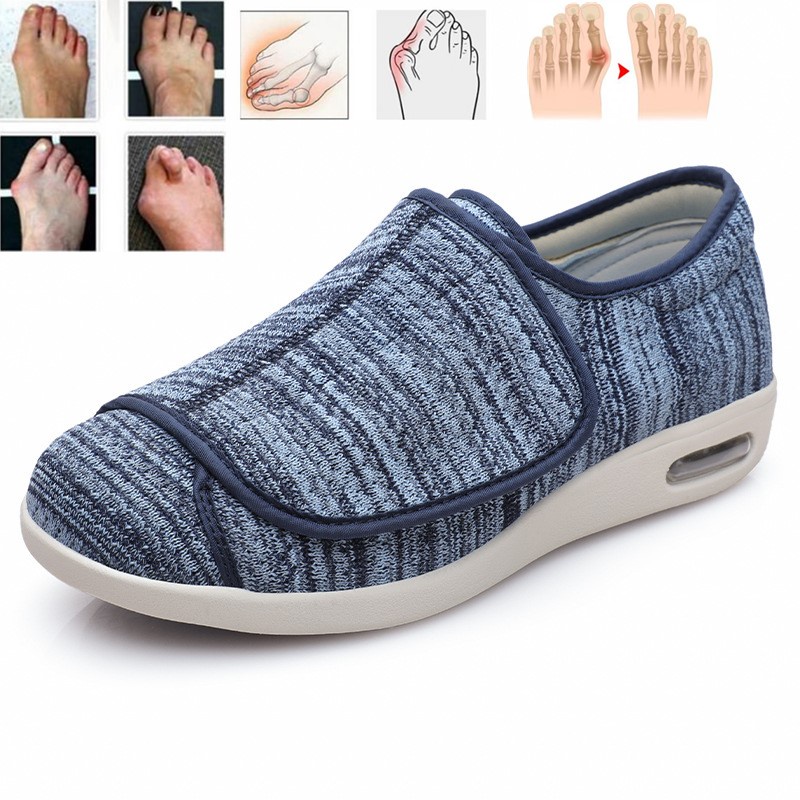 Zapatos ortopédicos de pies anchos para hombre y mujer, calzado informal  para caminar hinchados, ajuste de