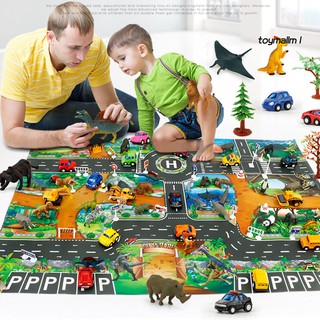 Mapa de la granja, alfombra del juego del juego, alfombra de los niños del  juego de