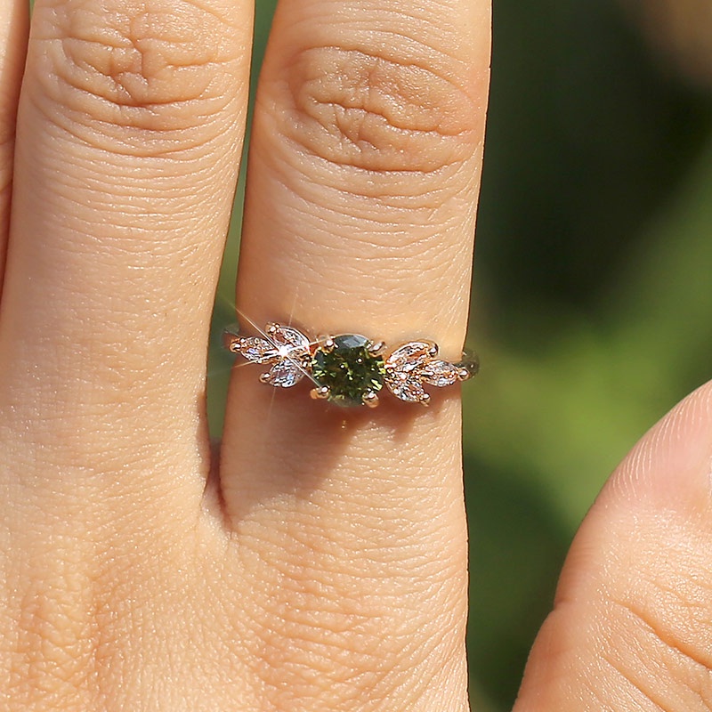 Anillos redondos de Plata de Ley 925 para mujer niña joyería elegante para  boda