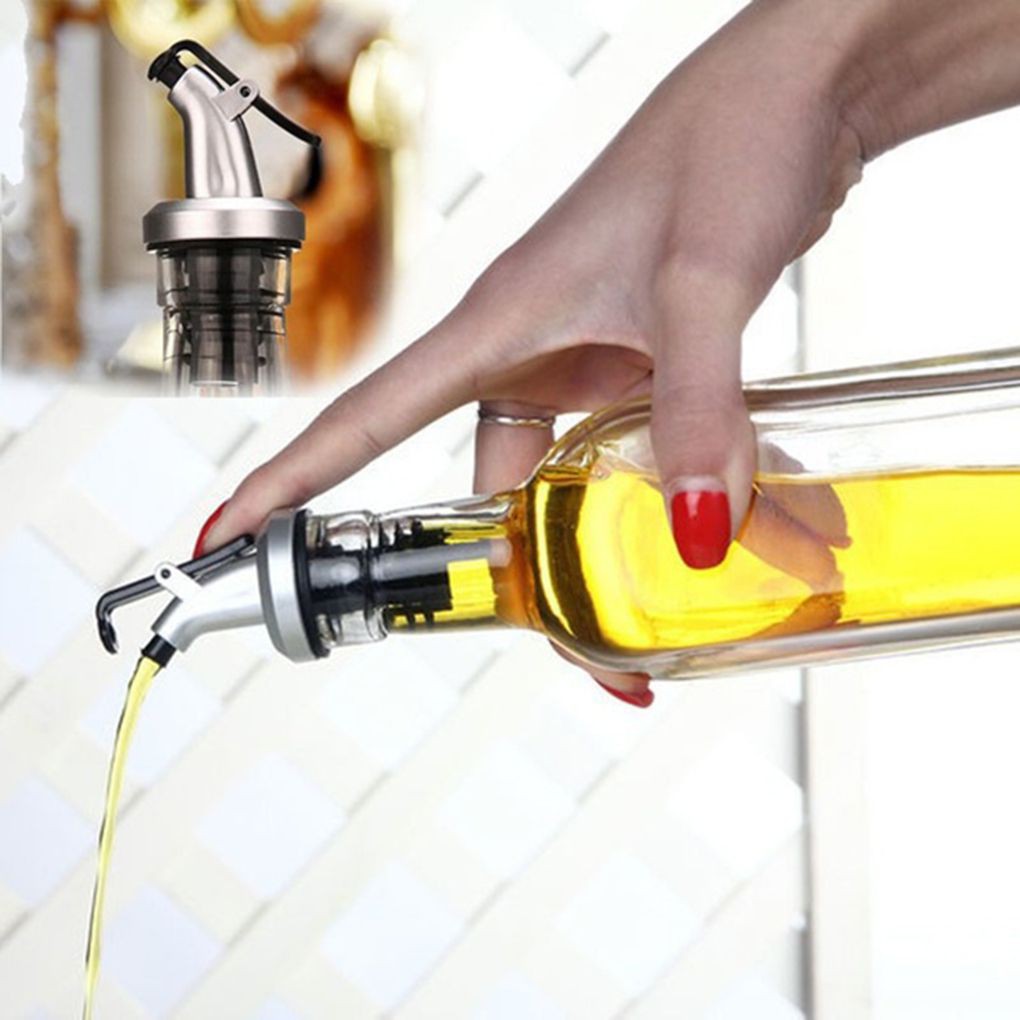 Vinagre de vidrio aceite de oliva botellas rellenables dispensador
