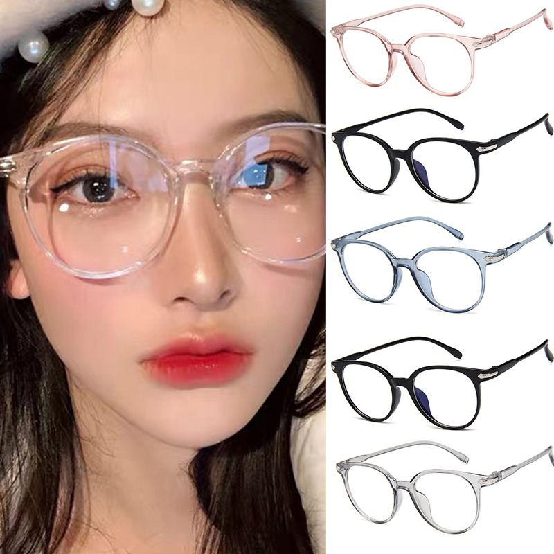 Marco De Gafas De Ordenador Retro Transparente Moda Redondo Optico Mujeres Hombres Shopee Colombia