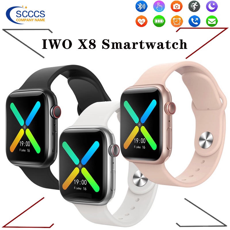 IWO 13 Max X8 Smartwatch Bluetooth Llamada Cronómetro Monitor De