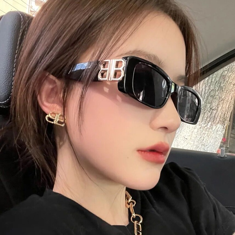 nuevas gafas de sol vintage cuadradas de marca disenador b logo femenino gafas pequenas rectangulares gafas uv400 Shopee Colombia