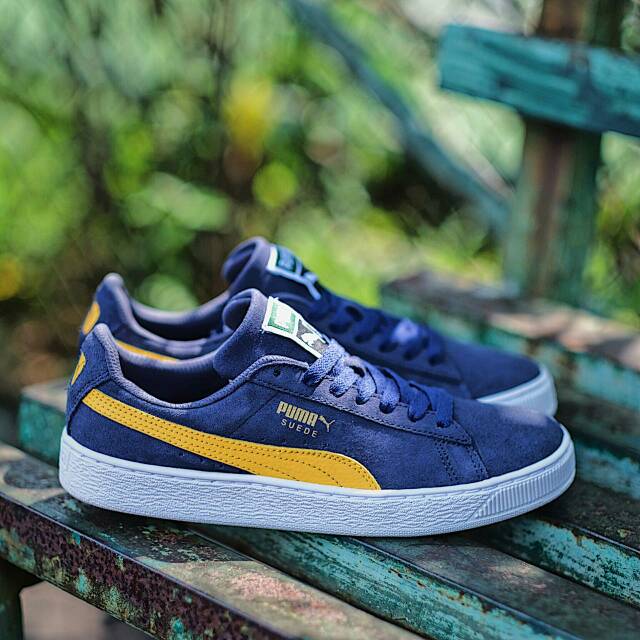 Calzado Puma classic suede azul. Zapatillas de moda para hombre.