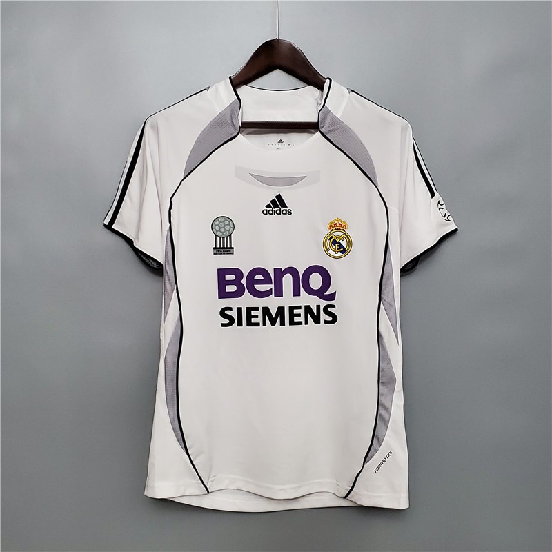 06-07 Real Madrid Inicio Blanco Retro Camiseta De Fútbol